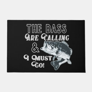 Funny Largemouth Bass Fishing Zitat Begrüßung Mat Fußmatte