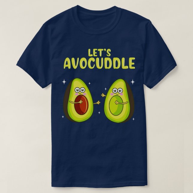 Funny Lasse Avocuddle Niedlich Avocado Cuddling Pu T-Shirt (Design vorne)