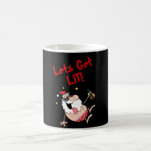 Funny Lasse LIT Betrunken Weihnachten Personalisie Kaffeetasse
