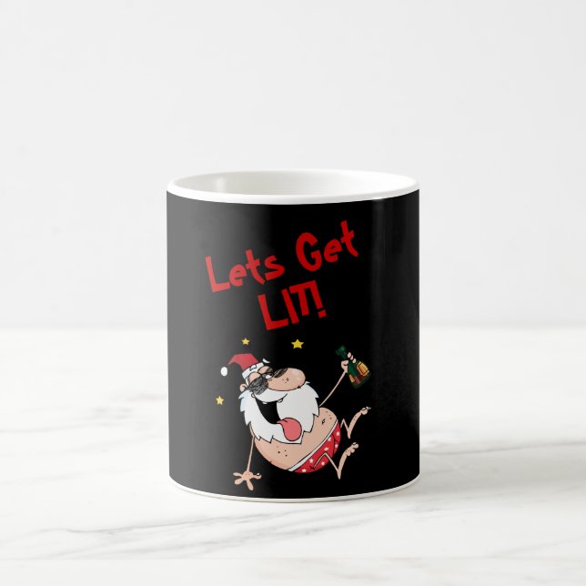 Funny Lasse LIT Betrunken Weihnachten Personalisie Kaffeetasse (Mittel)