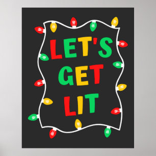 Funny lasst uns Weihnachten sehen Poster
