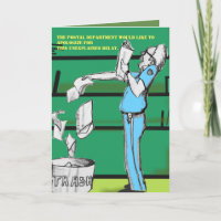 FUNNY LATE CARD POST VERLOREN SIE IHN DURCH Slippe