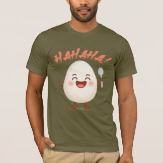Funny Laughing Egg Cartoon Bella+Canvas T-Shirt
