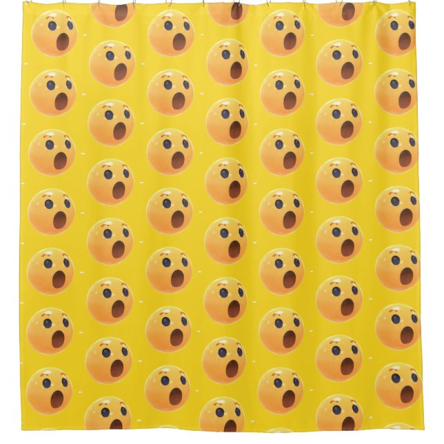 Funny Laughing Emoji Face Duschvorhang (Vorderseite)