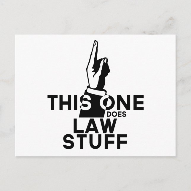 Funny Law Vintag - Anwalt Paralegal Postkarte (Vorderseite)