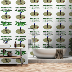 Funny Lawn Bowler Stehend auf seinem Rasen Bowl, Tapete