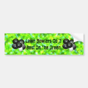 Funny Lawn Bowlers tun es am besten. Autoaufkleber