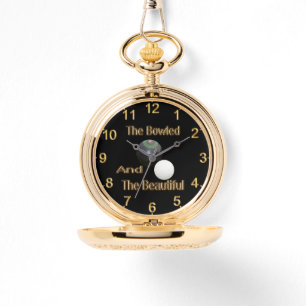 Funny Lawn Bowls Bowled Beautiful, Necklace Watch Armbanduhr