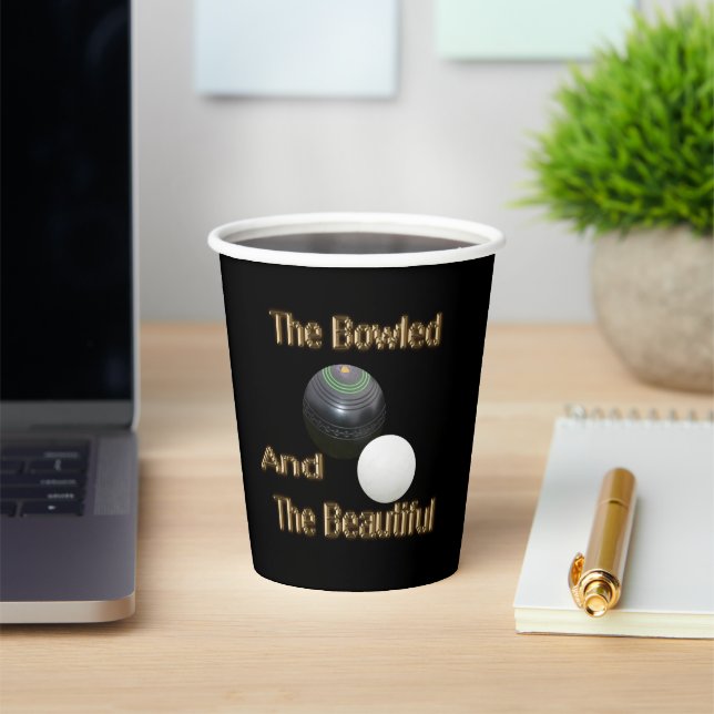 Funny Lawn Bowls Bowled Beautiful, Pappbecher (InSitu)