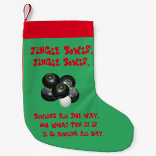 Funny Lawn Bowls Christmas, Kleiner Weihnachtsstrumpf