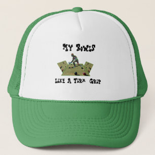 Funny Lawn Bowls Grip, Mens Truckers Hat Truckerkappe