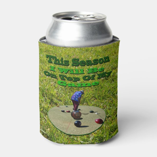 Funny Lawn Bowls sind auf Ihrem Spiel, kann kühler Dosenkühler (Kanne Vorderseite)