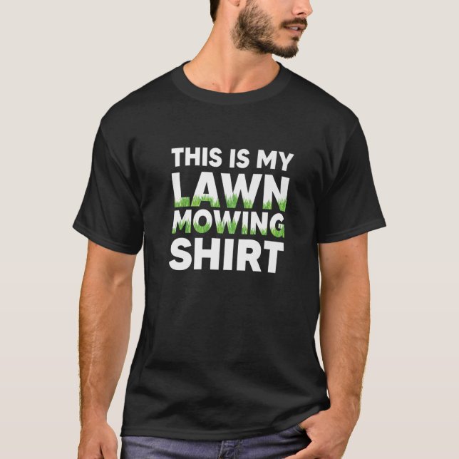 FUNNY LAWN CARE MOWING Landscaping Großvater Vater T-Shirt (Vorderseite)