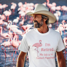 Funny Lawn Flamingo Retirement