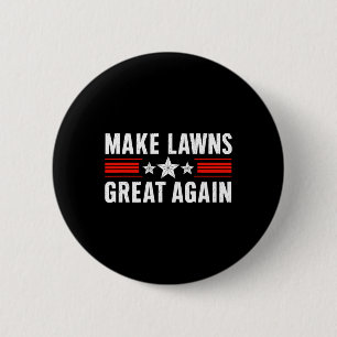 Funny Lawn Mower Vater Gardener Rasen Große Aga ma Button