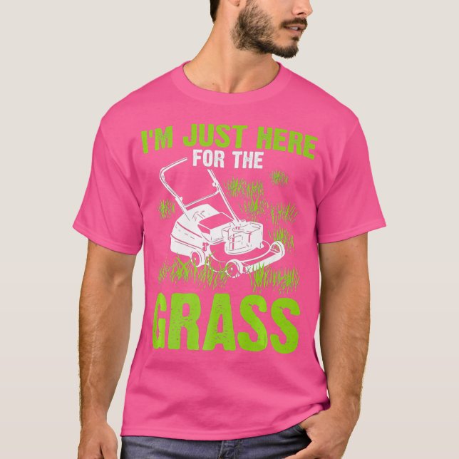 Funny Lawn Mowing Geschenk für Männer Landschaften T-Shirt (Vorderseite)