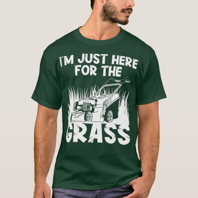 Funny Lawn Mowing Geschenk für Männer Landschaften T-Shirt (Vorderseite)