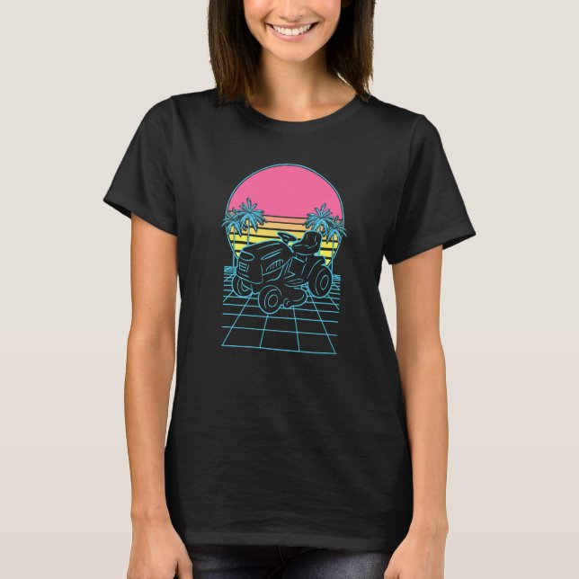 Funny Lawn Mowing Landscaping Garderner 80er 90er  T-Shirt (Vorderseite)