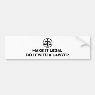 Funny Lawyer Autoaufkleber