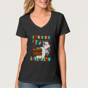 Funny Lawyer Christmas Wear Santa Hat Fa Law Law L T-Shirt