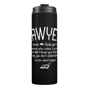 Funny Lawyer Definition Thermosbecher