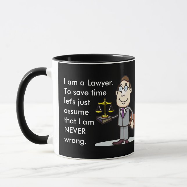 Funny Lawyer Gift Tasse (Links)