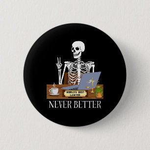 Funny Lawyer Halloween Button