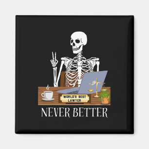 Funny Lawyer Halloween Magnet