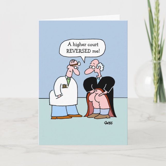 Funny Lawyer Law Office Carte d'anniversaire (Devant)