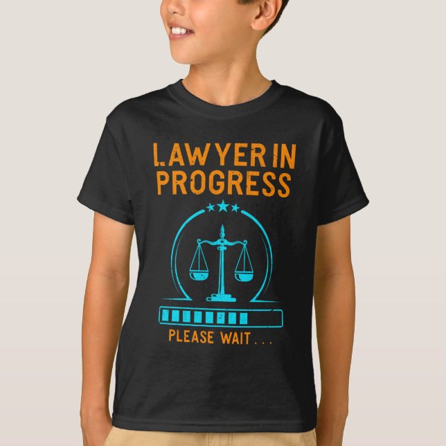 Funny Lawyer Loading Lawyer Abschluss T-Shirt (Vorderseite)