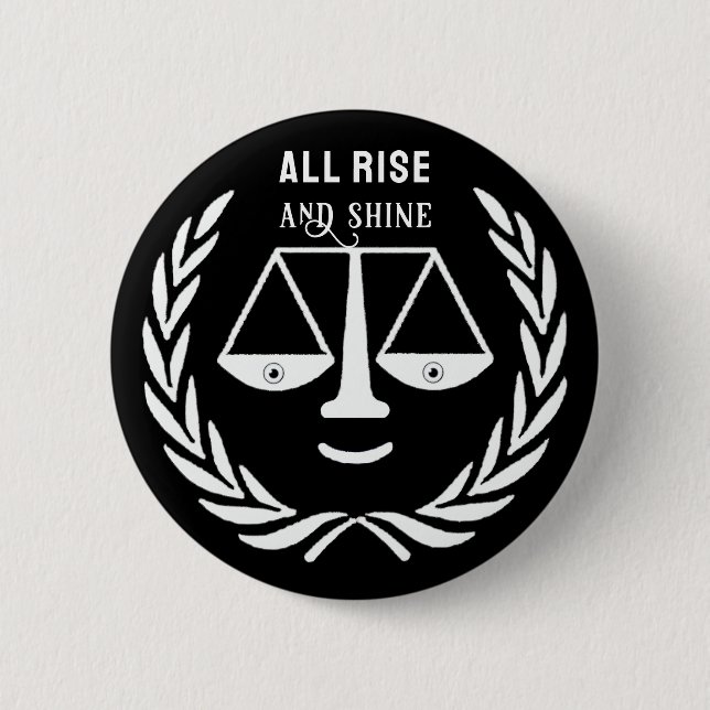 Funny Lawyer Novelty Gift Button (Vorderseite)