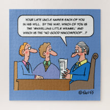 Funny Lawyer Reading will zu Heirs Cartoon