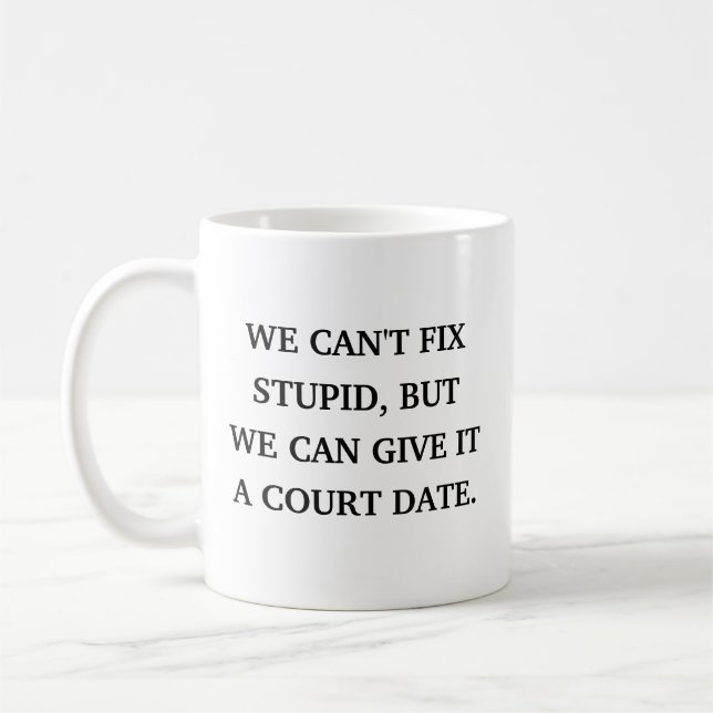 Funny Lawyer Sarcastic Kaffeetasse (Links)