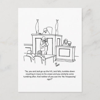 Funny Lawyer Spaß Postcard Postkarte
