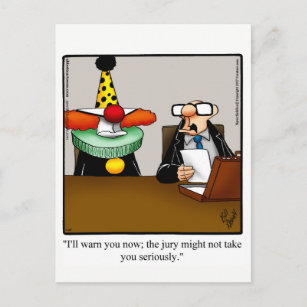 Funny Lawyer Spaß Postcard Spectickles Postkarte