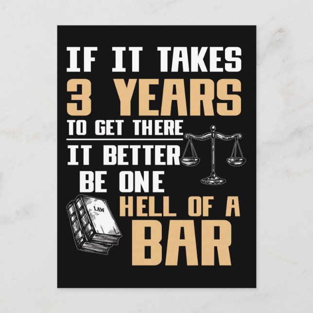 Funny Lawyer Student Future Attorneys Postkarte (Vorderseite)