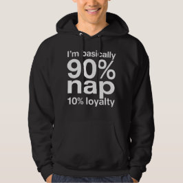 Funny Lazy Dog Humor Sarcastic Design Hoodie