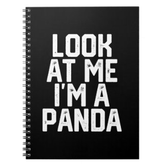 Funny Lazy Panda schauen mich an im Panda an Notizblock