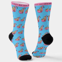 Funny Lazy Sloth Pattern Pink & Blue