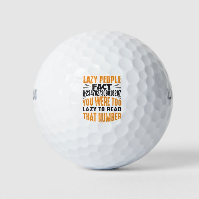 Funny Lazy Social Angst People Graphic Sarcastic Golfball (Vorderseite)