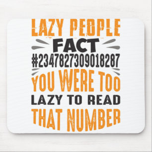 Funny Lazy Social Angst People Graphic Sarcastic Mousepad