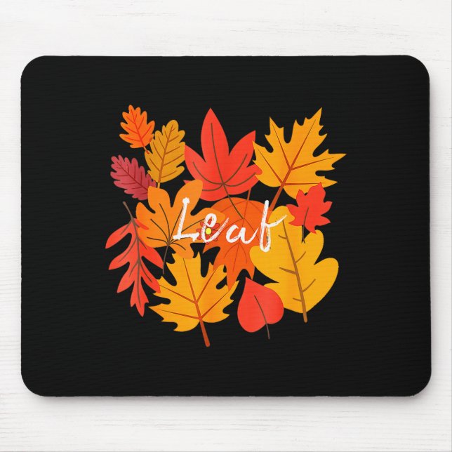 Funny Leaf Blower Fall Couple Halloween Costume Gi Mousepad (Vorne)