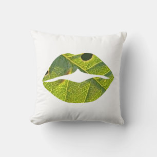 Funny Leaf Musterlips Kissen