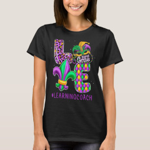 Funny Learning Coach Mardi Gras Familie Matching O T-Shirt