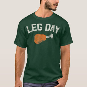 Funny Leg Day Erntedank gibt Pilgrim-Kostüm T T-Shirt