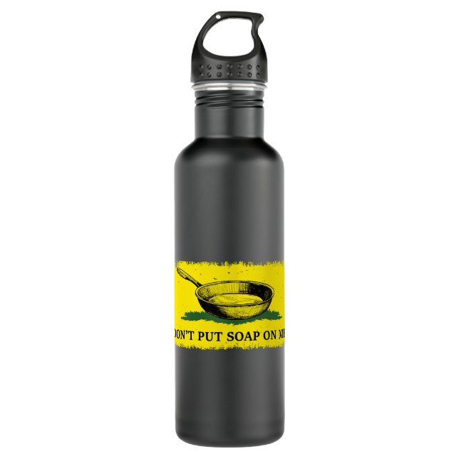 Funny Leg mir keine Seife auf mein Kleid 1 Edelstahlflasche (Vorderseite)