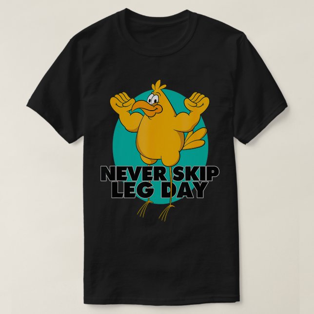 Funny Leg Workout Bodybuilding für Gym Traini T-Shirt (Design vorne)