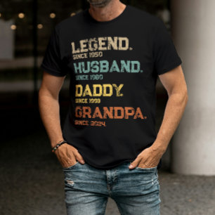 Funny Legend Husband Daddy Grandpa Custom-Geschenk T-Shirt