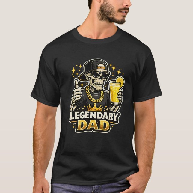 Funny Legendary Dad Lemonade Cool Skeleton  T-Shirt (Vorderseite)