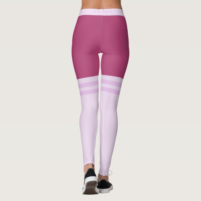 Funny Leggings mit Imitaten Striptrack Overknee So (Rückseite)